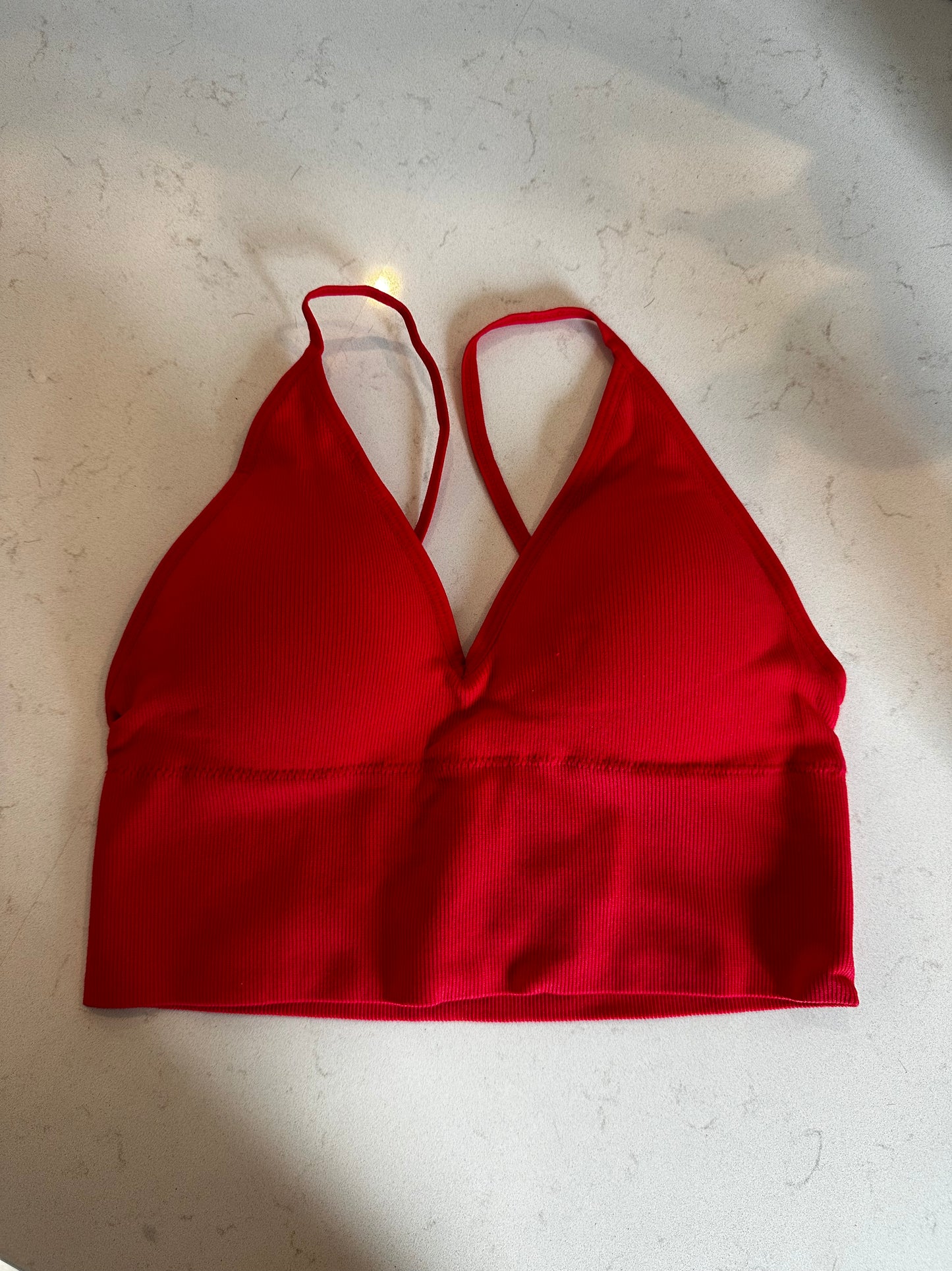 Ribbed Seamless Padded Bra