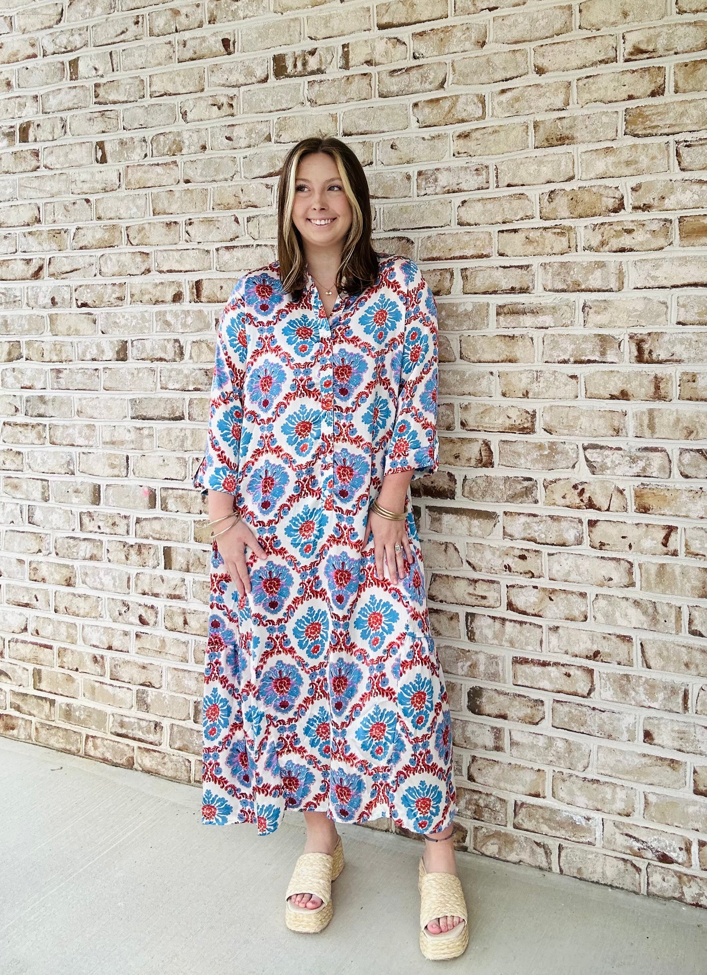 Blue Falls Maxi Dress