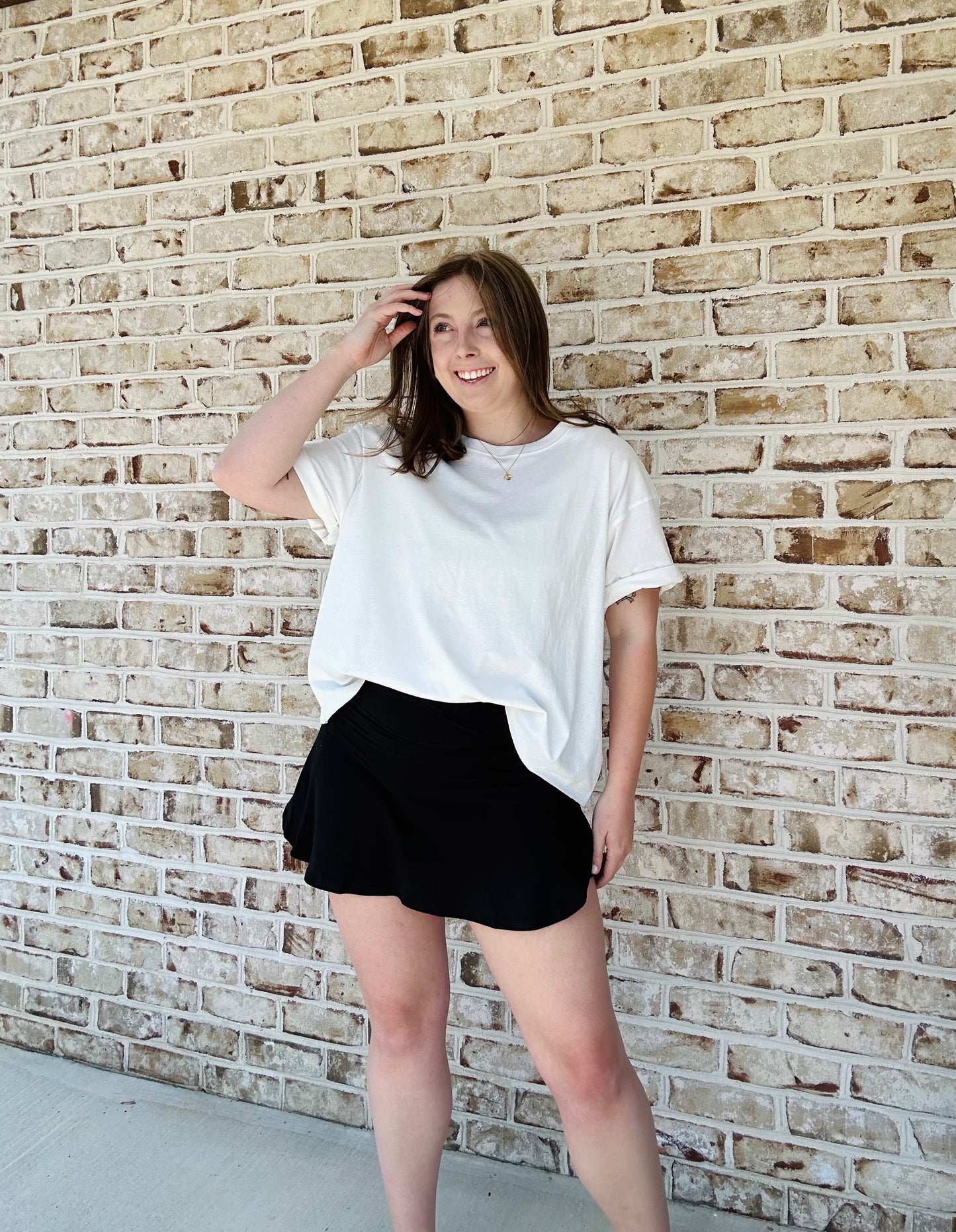 Black Butter Skort
