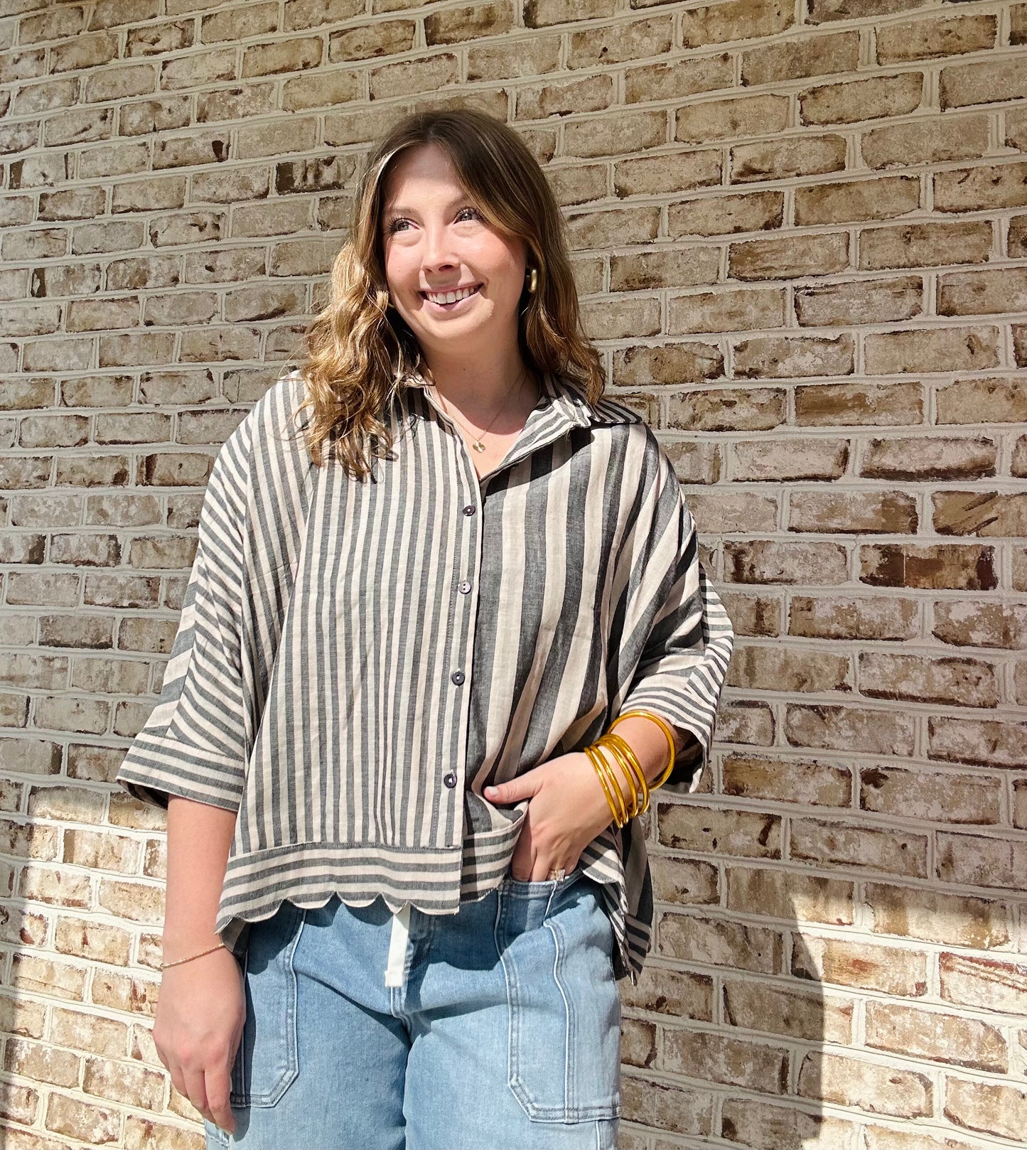 Maria Striped Blouse