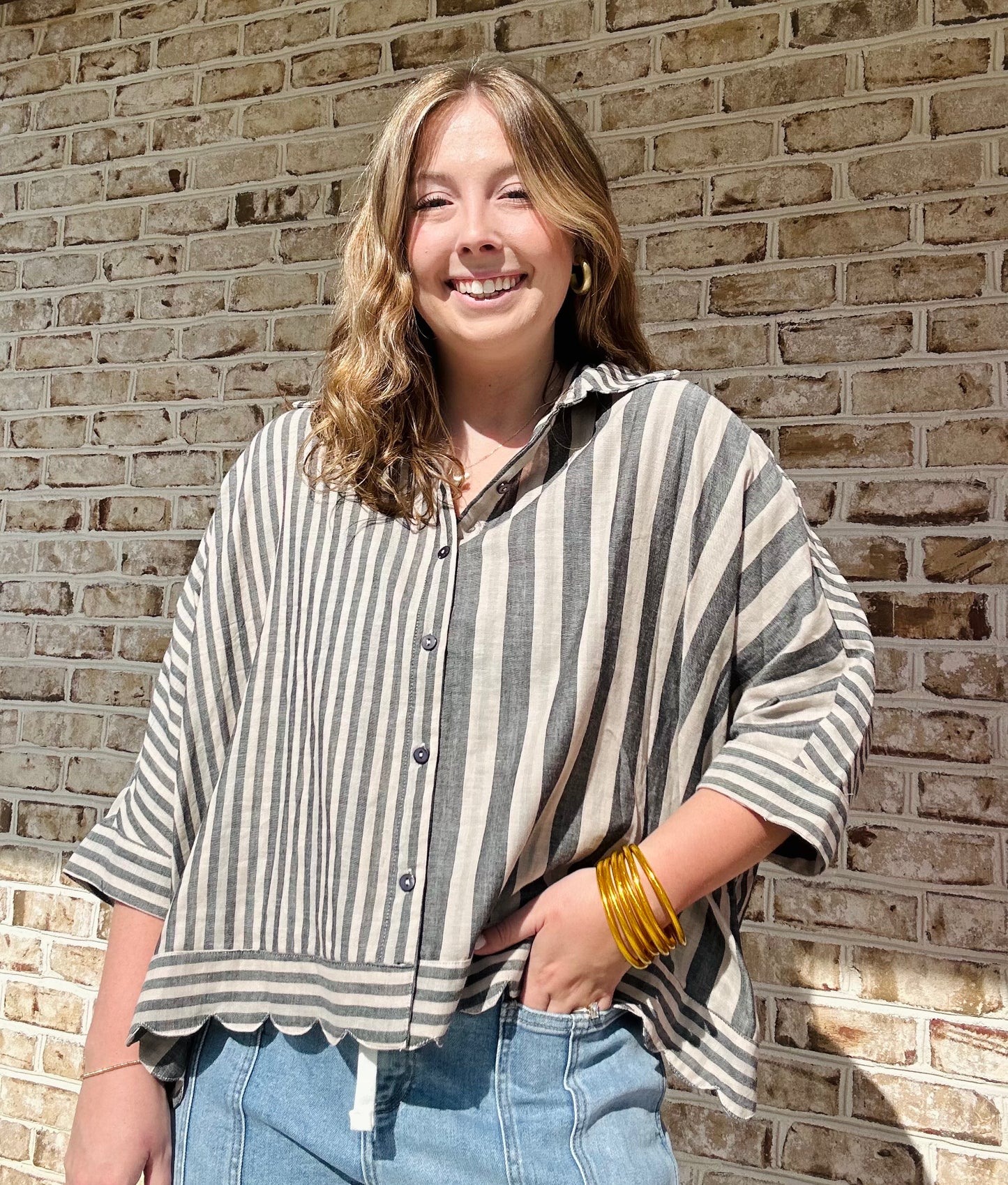 Maria Striped Blouse
