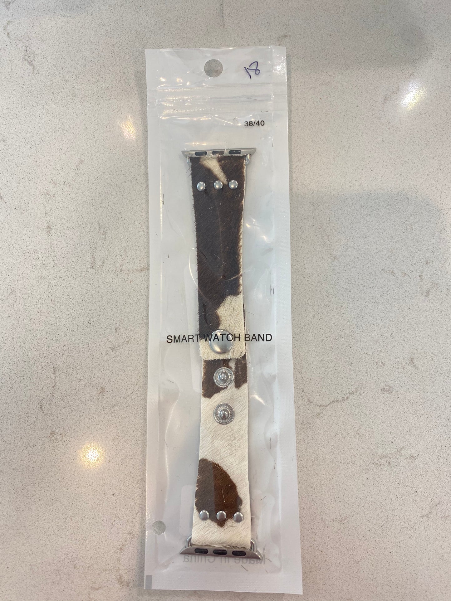 Cow print watch band 38/40mm