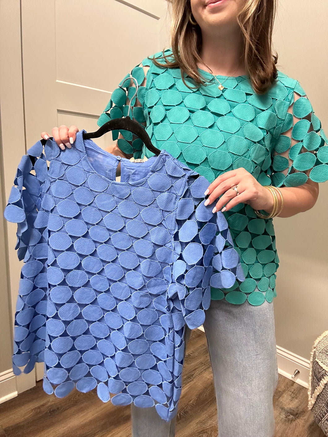 Polka Dot Orchid Top