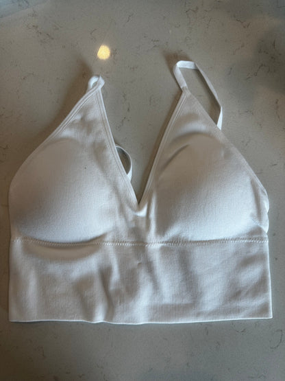 Ribbed Seamless Padded Bra