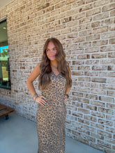 Load image into Gallery viewer, Golden Leopard Maxi Dress
