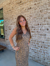 Load image into Gallery viewer, Golden Leopard Maxi Dress
