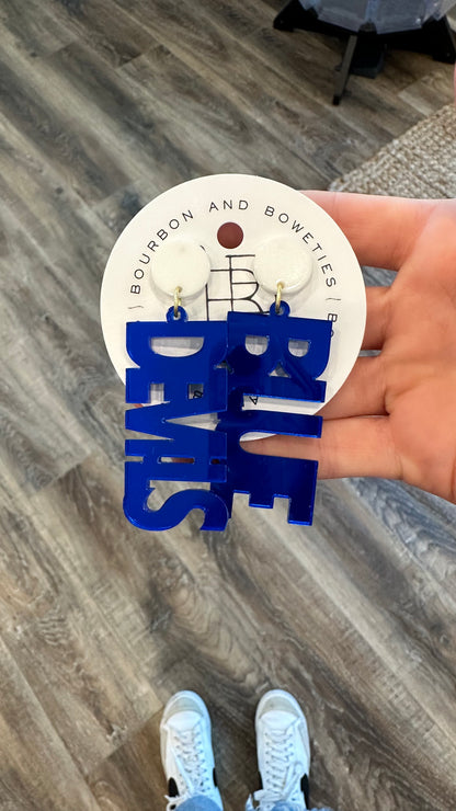 MIRRORED GAME DAY EARRINGS