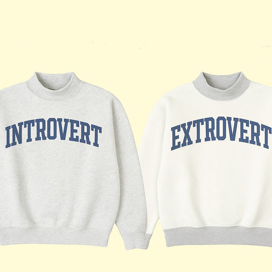 Ambivert Mock-Neck Sweatshirt (PRE-ORDER)