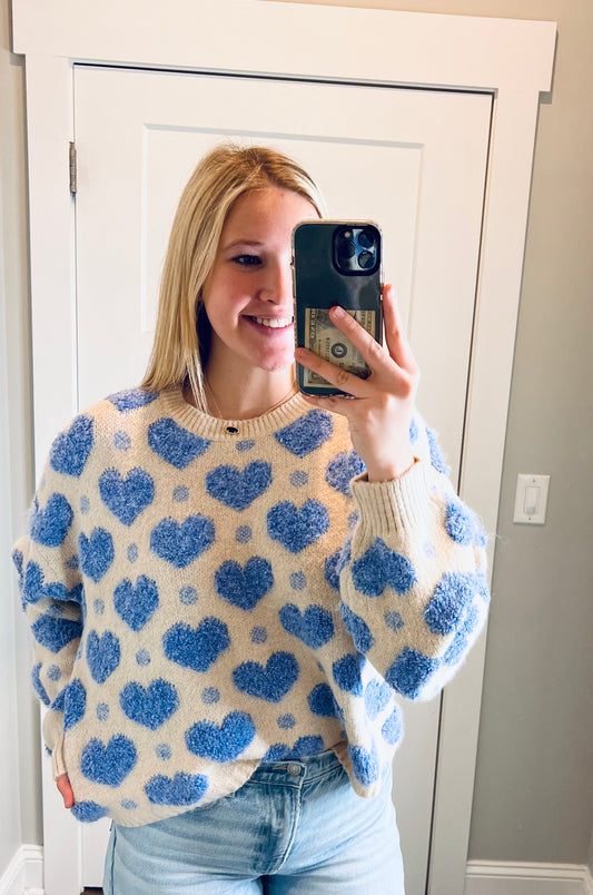 Blue Love Sweater