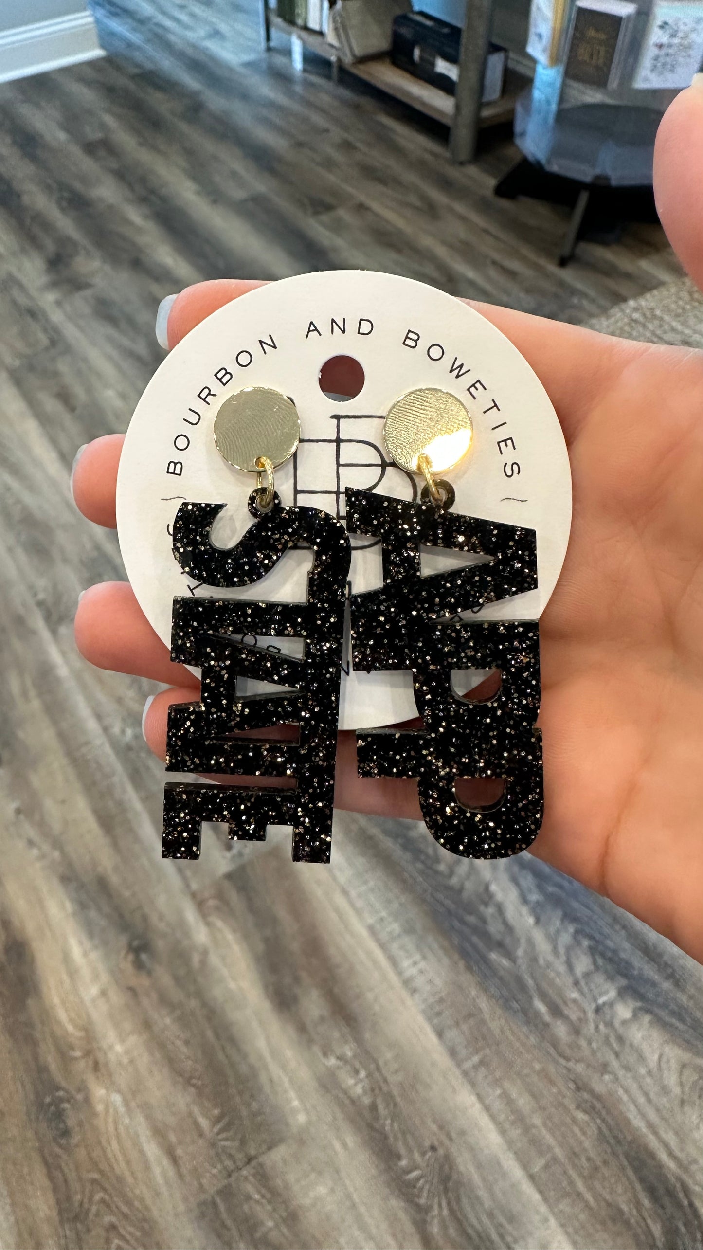 MIRRORED GAME DAY EARRINGS