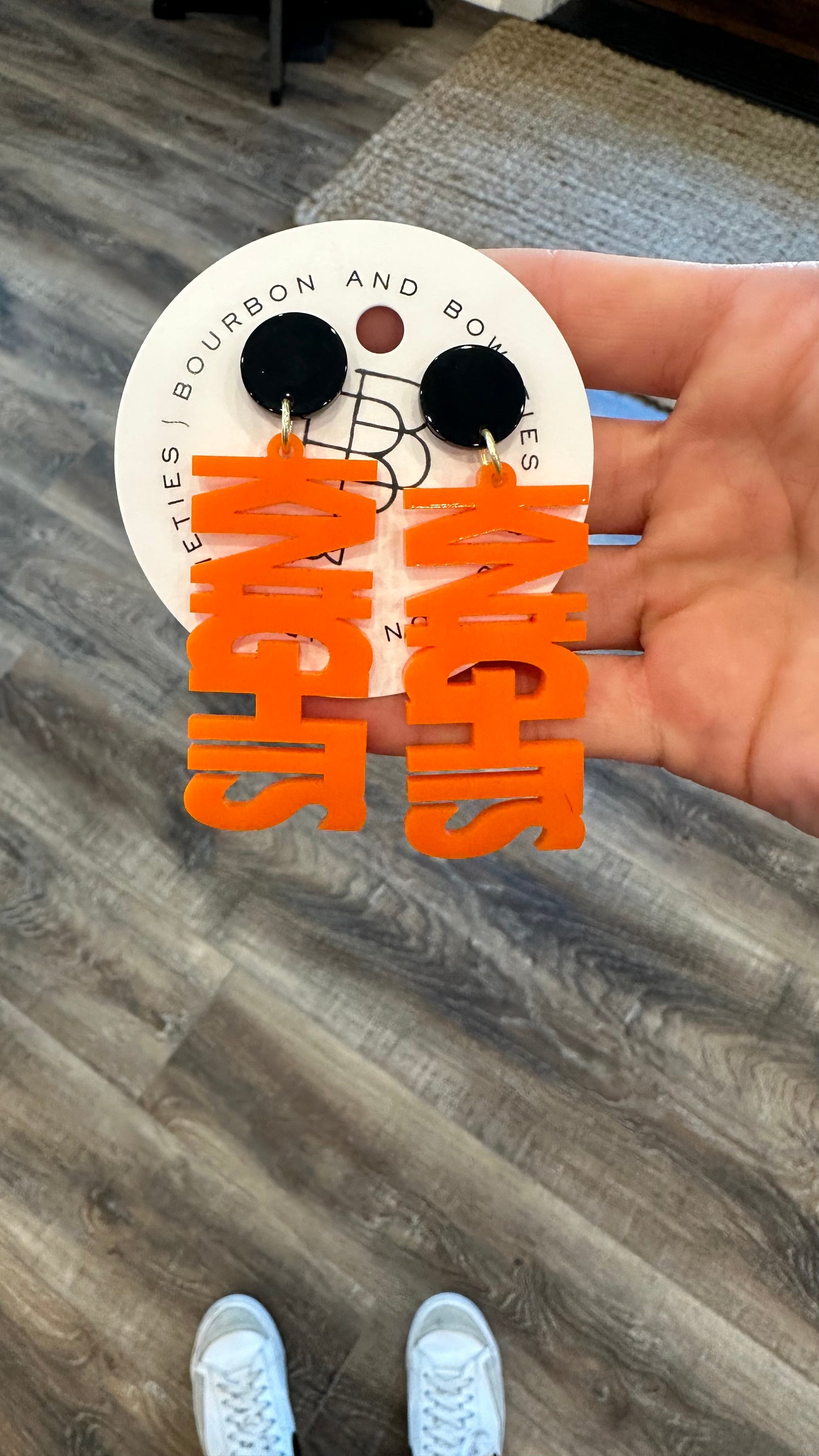 MIRRORED GAME DAY EARRINGS