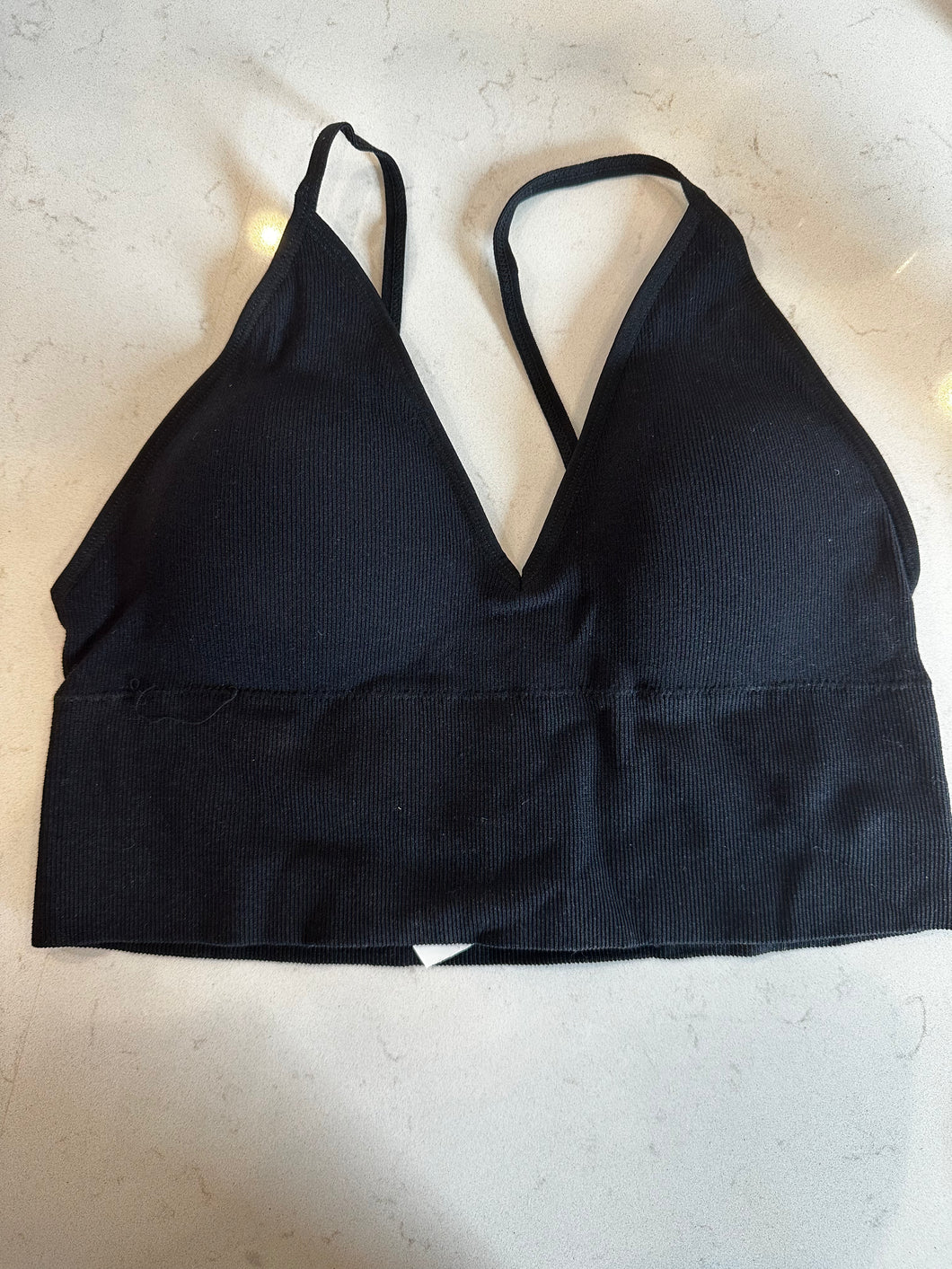 Ribbed Seamless Padded Bra