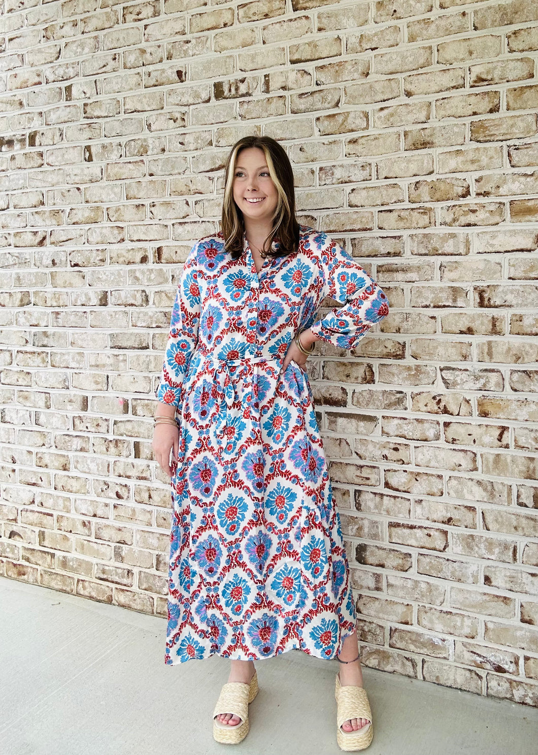 Blue Falls Maxi Dress