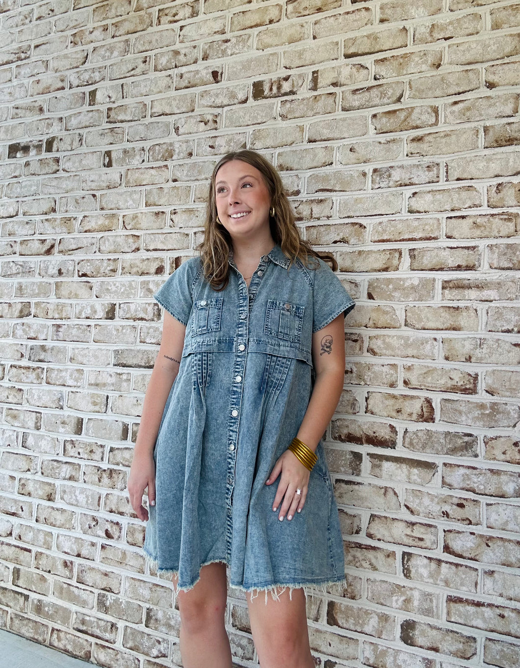 Around Town Denim Dress