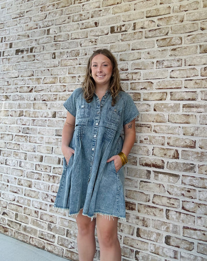 Around Town Denim Dress