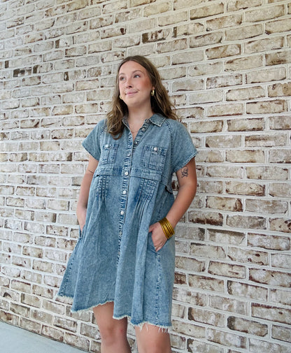 Around Town Denim Dress