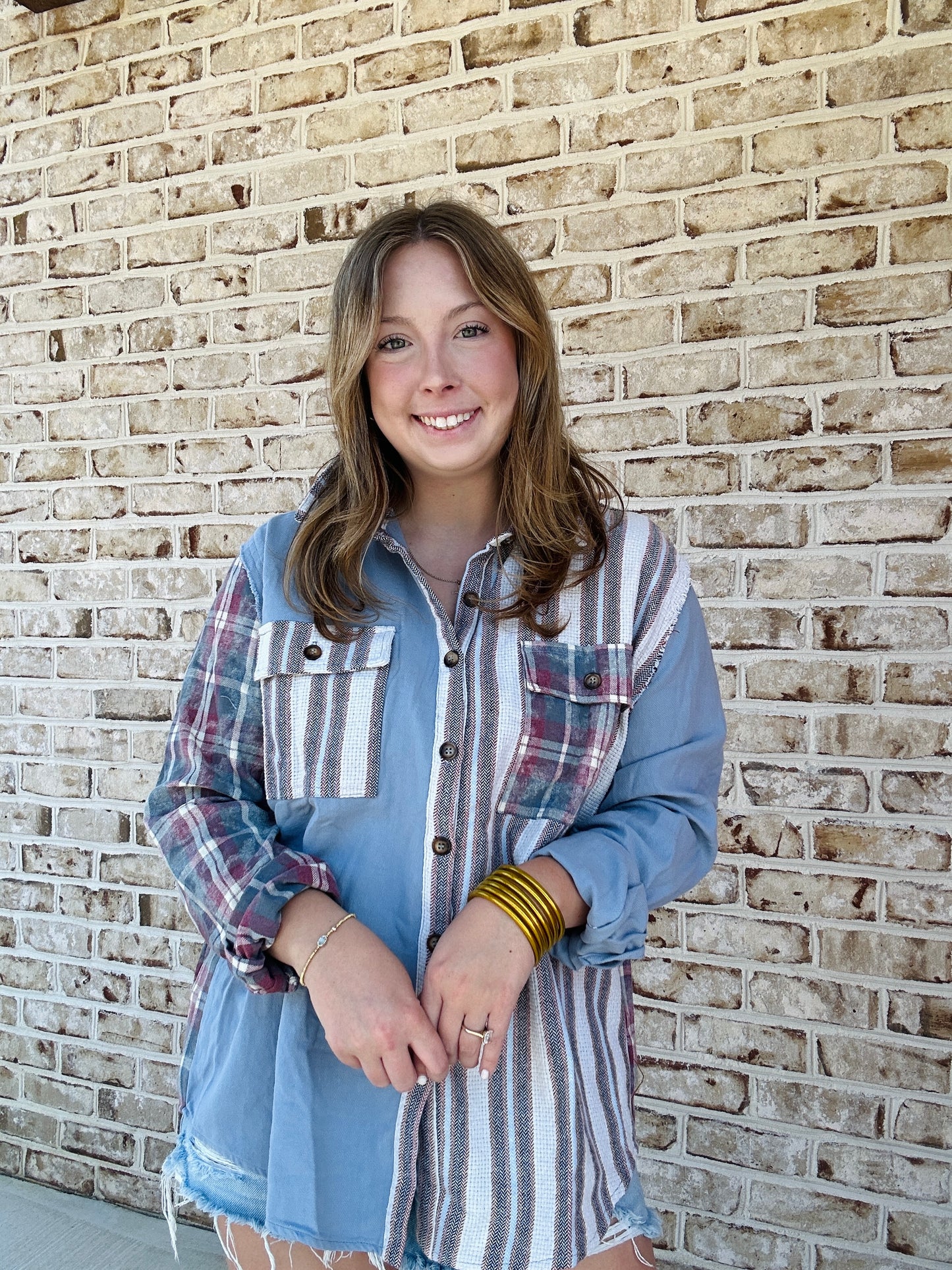 Mixed Up Button Down