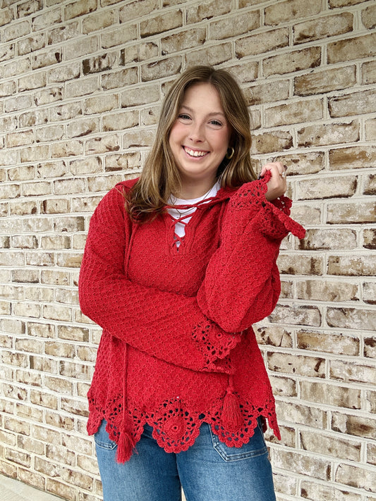 Boho Hooded Sweater