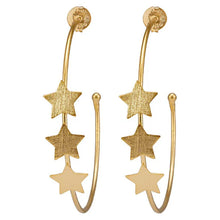 Load image into Gallery viewer, Silvina Star Hoops
