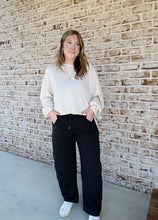 Load image into Gallery viewer, Washed Black Barrel Pants
