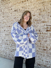 Load image into Gallery viewer, Checkered &amp; Cozy Cardigan

