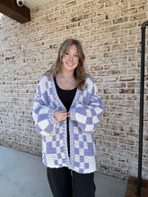 Load image into Gallery viewer, Checkered &amp; Cozy Cardigan
