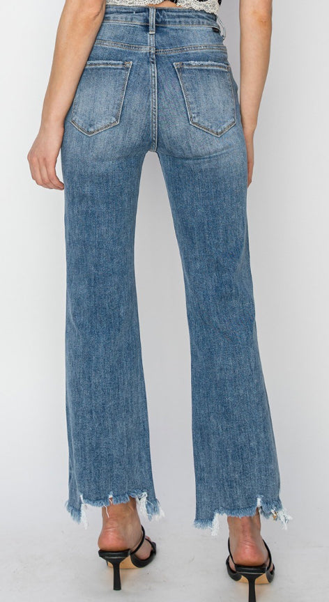 Risen High RIse Crop Jeans