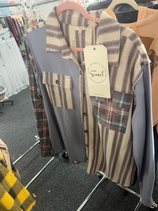 Mixed Up Button Down