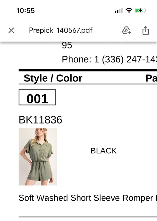 Black Romper