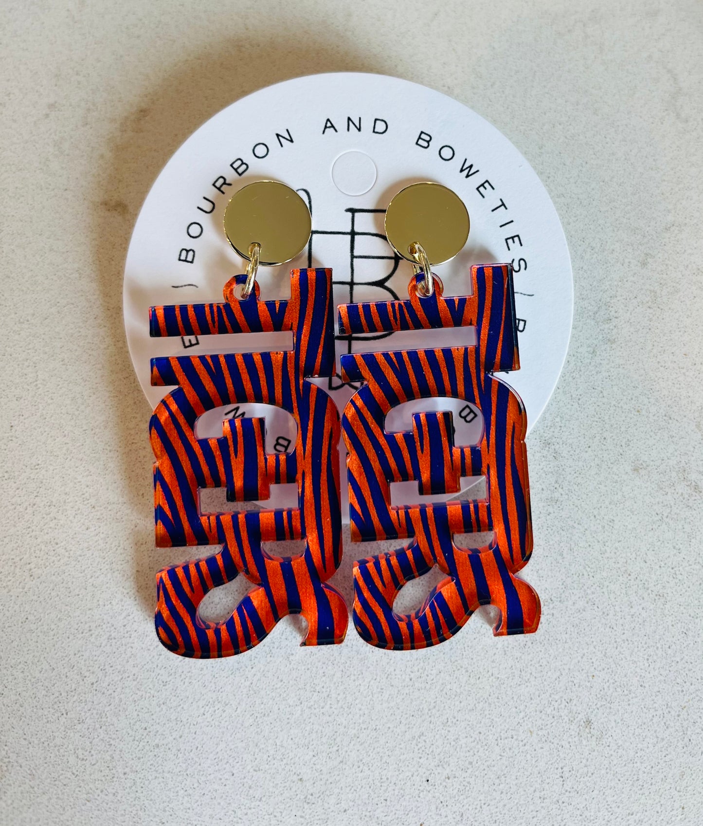 MIRRORED GAME DAY EARRINGS